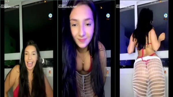 Bigo Live ousada exibindo tudo!
