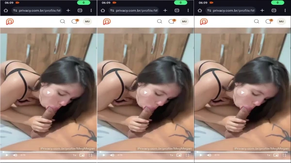 Megan, popular na internet, fazendo um boquete sensacional