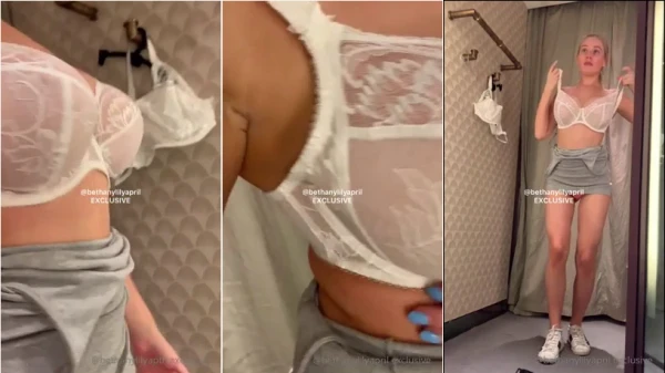 Bethanylilyapril se jogou na internet mostrando toda sua beleza em frente ao espelho