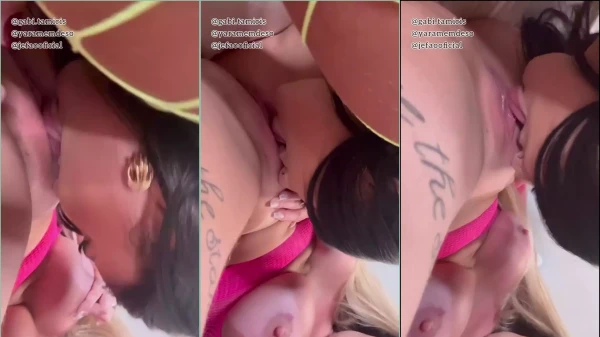 Gabi Tamiris, irresistível com um corpão no vídeo lésbico
