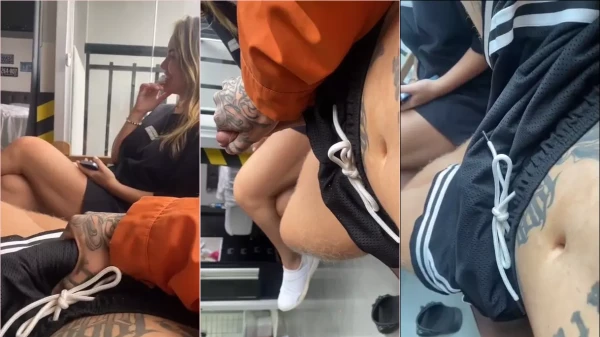 Vídeo do Paccoo mostrando o “tamanho” para a loira maravilhosa