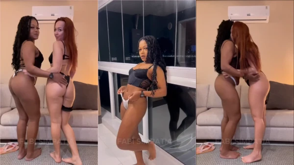 Fabi Simpatia e a morena gata se agarrando