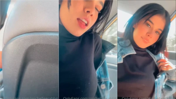Michelle Rabbit arrasando no OnlyFans com um espetáculo safadinho dentro do carro!