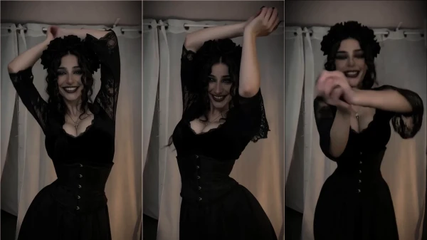 Natalie se tornando uma gótica ousada