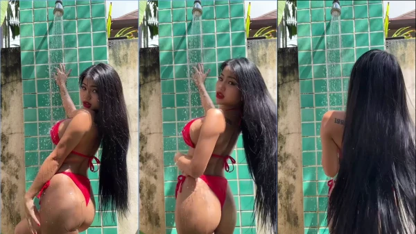 Phatcharin grava uns vídeos irresistíveis da morena japa debaixo do chuveiro