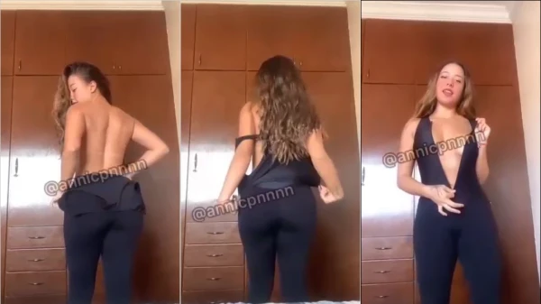 Vídeo XXX da loirinha de macacão Anni Cpn